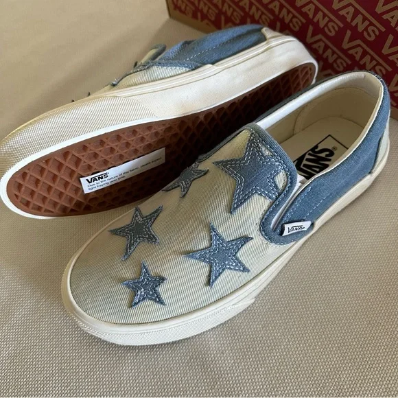 Vans Classic Starry Night Denim Women's Slip On Shoes - Women’s Size 8 NWOT - Picture 3 of 8